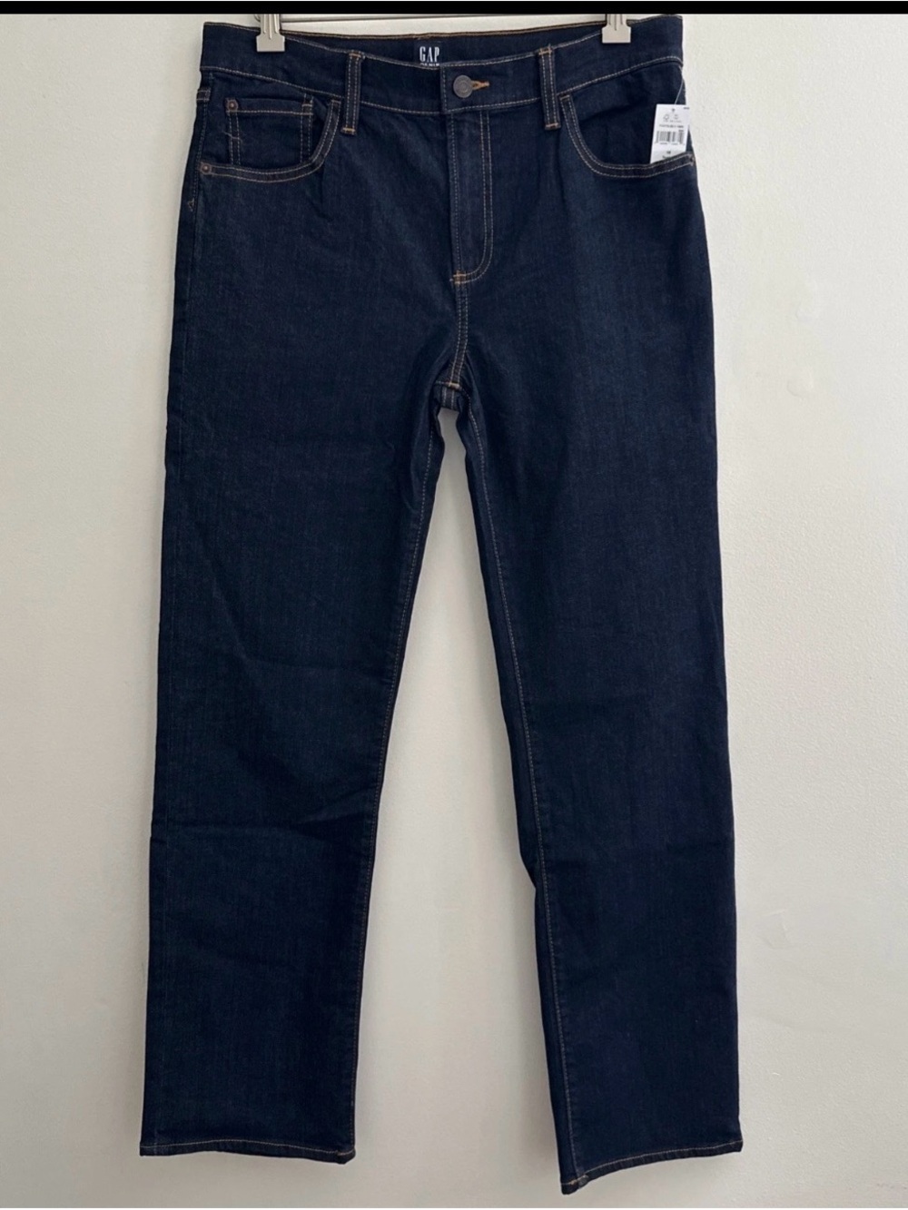 Gap Kids Boys Jeans Size 16 Husky Dark Wash Stretch Straight Denim (32X30) New